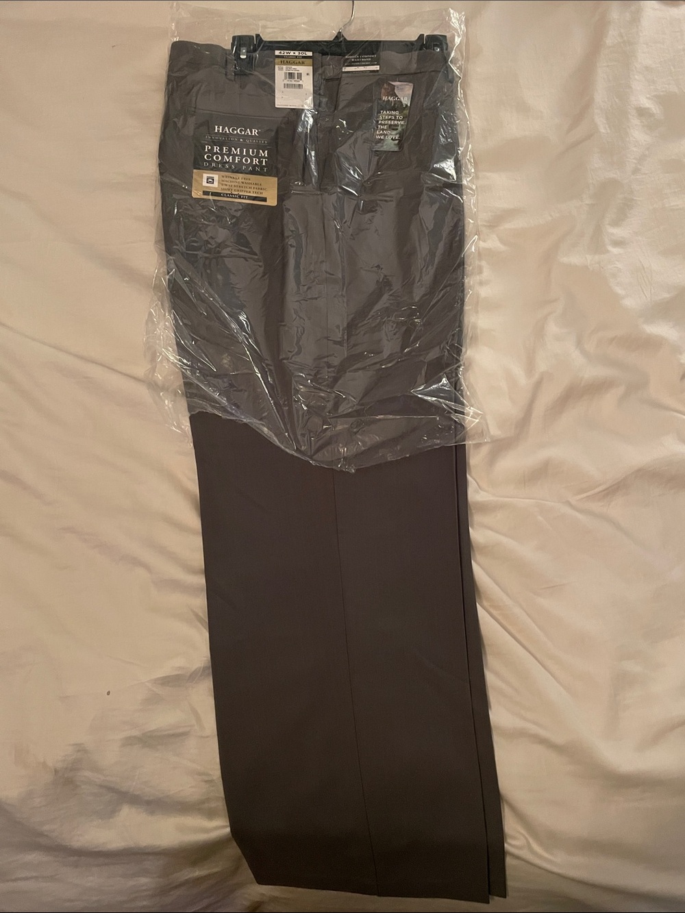 Haggar Men's Premium Comfort Dress Pants - Light Gray
